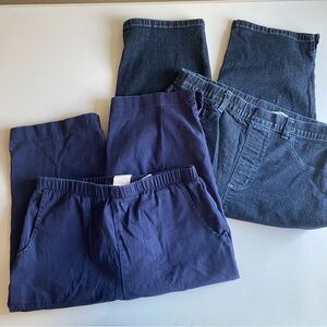 2 pairs of D&CO pull on Capri bundle